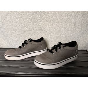 HEELYS Launch 770157 Youth Kids Size 4 Canvas Skate Shoe Gray Unisex